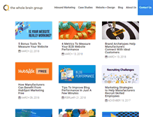Tablet Screenshot of blog.thewholebraingroup.com